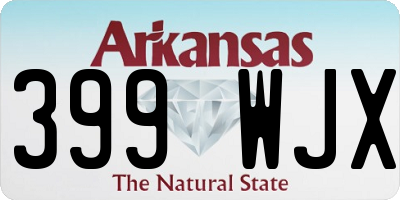 AR license plate 399WJX