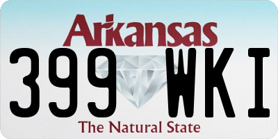 AR license plate 399WKI