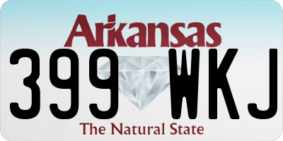 AR license plate 399WKJ