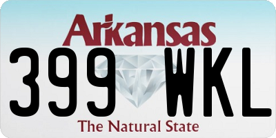 AR license plate 399WKL
