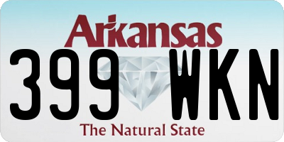AR license plate 399WKN