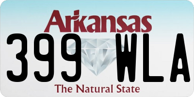 AR license plate 399WLA