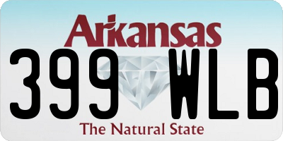 AR license plate 399WLB
