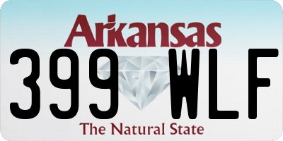 AR license plate 399WLF