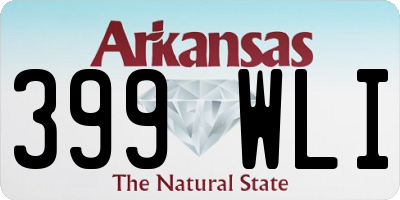 AR license plate 399WLI