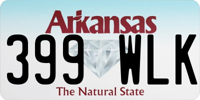 AR license plate 399WLK