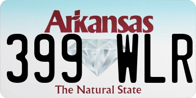 AR license plate 399WLR