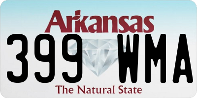 AR license plate 399WMA