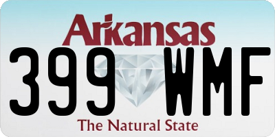 AR license plate 399WMF