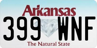 AR license plate 399WNF