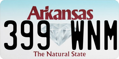 AR license plate 399WNM
