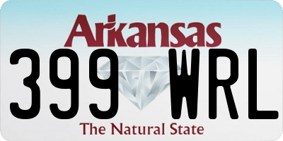 AR license plate 399WRL
