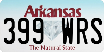 AR license plate 399WRS
