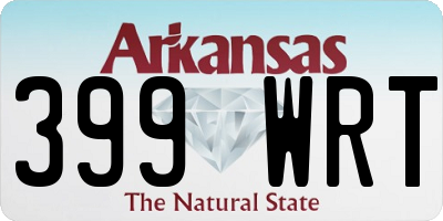 AR license plate 399WRT
