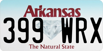 AR license plate 399WRX