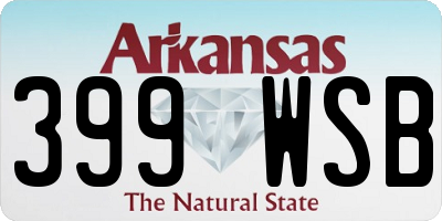 AR license plate 399WSB