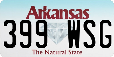 AR license plate 399WSG