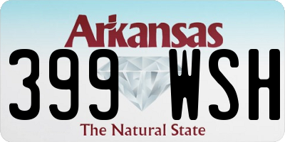 AR license plate 399WSH