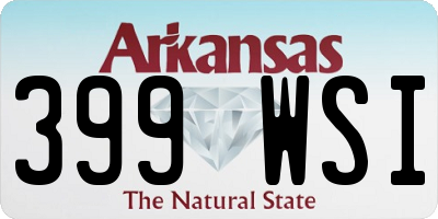 AR license plate 399WSI
