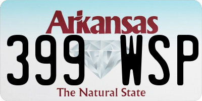 AR license plate 399WSP