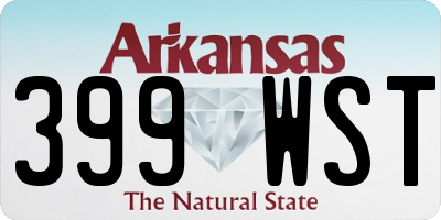 AR license plate 399WST