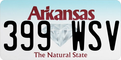 AR license plate 399WSV