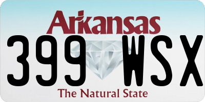 AR license plate 399WSX
