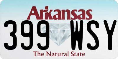 AR license plate 399WSY
