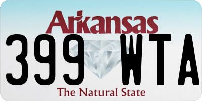 AR license plate 399WTA