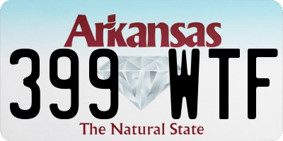 AR license plate 399WTF
