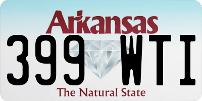 AR license plate 399WTI