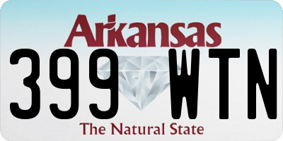 AR license plate 399WTN
