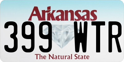 AR license plate 399WTR