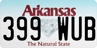 AR license plate 399WUB