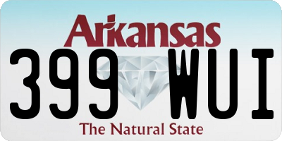 AR license plate 399WUI