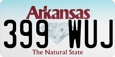 AR license plate 399WUJ