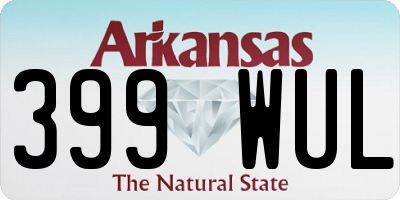 AR license plate 399WUL