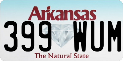 AR license plate 399WUM