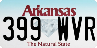 AR license plate 399WVR