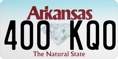 AR license plate 400KQO