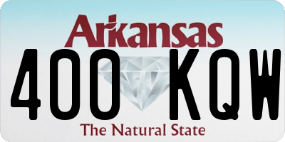 AR license plate 400KQW