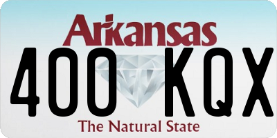 AR license plate 400KQX
