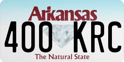 AR license plate 400KRC