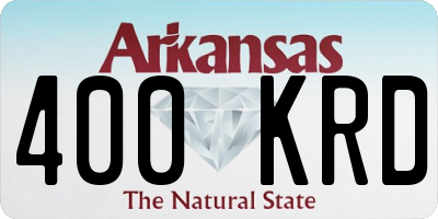 AR license plate 400KRD