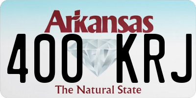 AR license plate 400KRJ