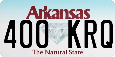 AR license plate 400KRQ