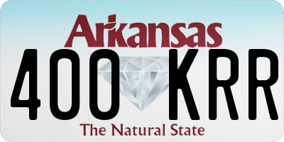 AR license plate 400KRR
