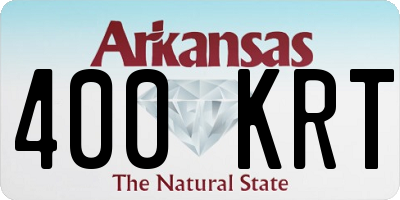 AR license plate 400KRT