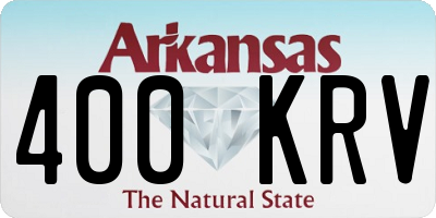 AR license plate 400KRV