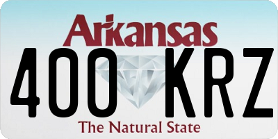 AR license plate 400KRZ